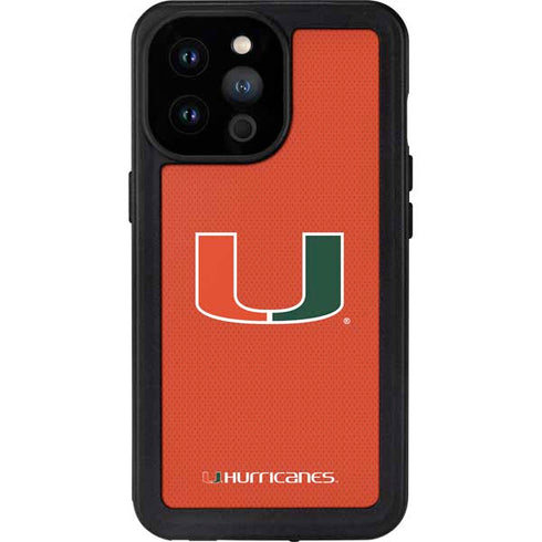 University of Miami Hurricanes Jersey iPhone 14 Pro Max Waterproof Case