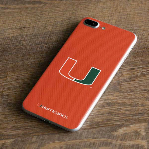 University of Miami Hurricanes Jersey iPhone 7 Plus Skin