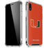University of Miami Hurricanes Jersey iPhone XR Clear Case