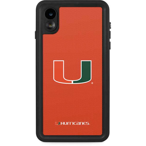 University of Miami Hurricanes Jersey iPhone XR Waterproof Case