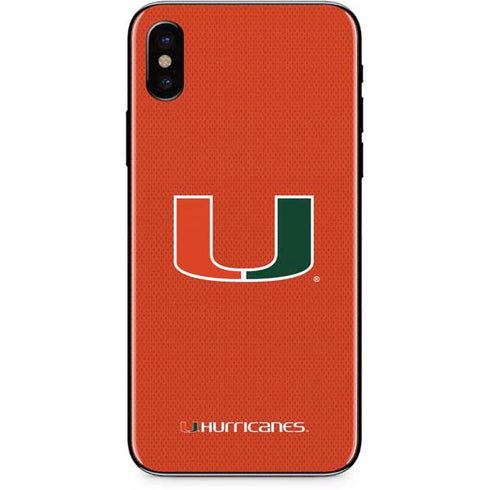 University of Miami Hurricanes Jersey iPhone XS Max Skin