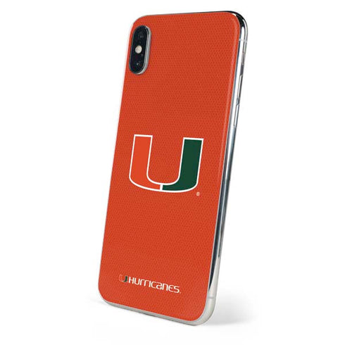 University of Miami Hurricanes Jersey iPhone XS Max Skin