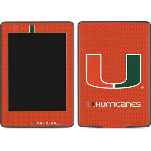 University of Miami Hurricanes Jersey Amazon Kindle Skin