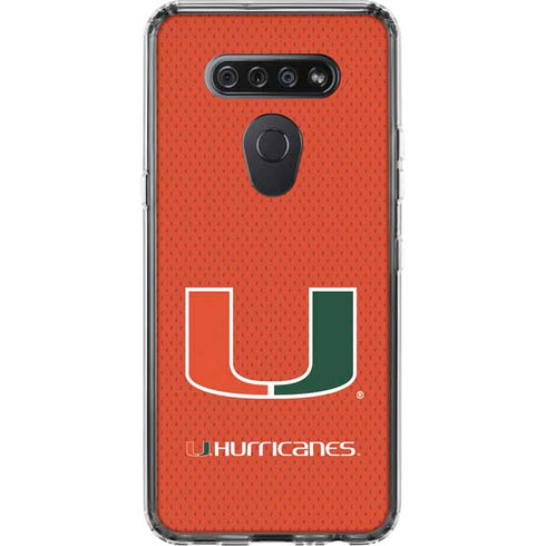 University of Miami Hurricanes Jersey LG K51/Q51 Clear Case