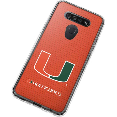 University of Miami Hurricanes Jersey LG K51/Q51 Clear Case