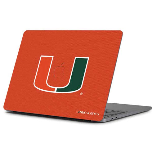 University of Miami Hurricanes Jersey Apple MacBook Pro 13-inch Skin