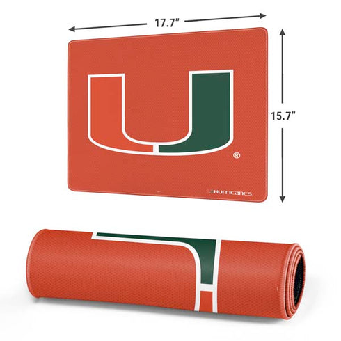 University of Miami Hurricanes Jersey Gaming Mouse Pad