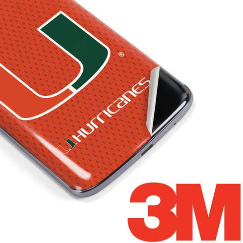 University of Miami Hurricanes Jersey Moto E5 Plus Skin
