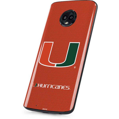 University of Miami Hurricanes Jersey Moto G6 Skin