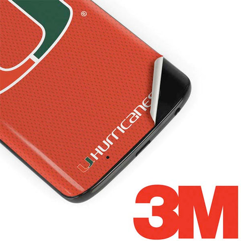 University of Miami Hurricanes Jersey Moto G6 Skin