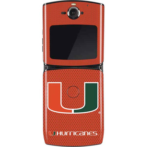 University of Miami Hurricanes Jersey Motorola RAZR Skin