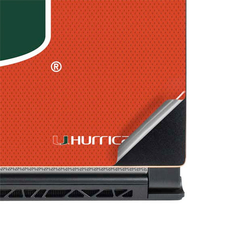 University of Miami Hurricanes Jersey MSI GS65 Stealth Laptop Skin