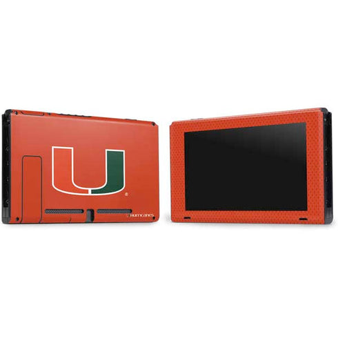 University of Miami Hurricanes Jersey Nintendo Switch Bundle Skin