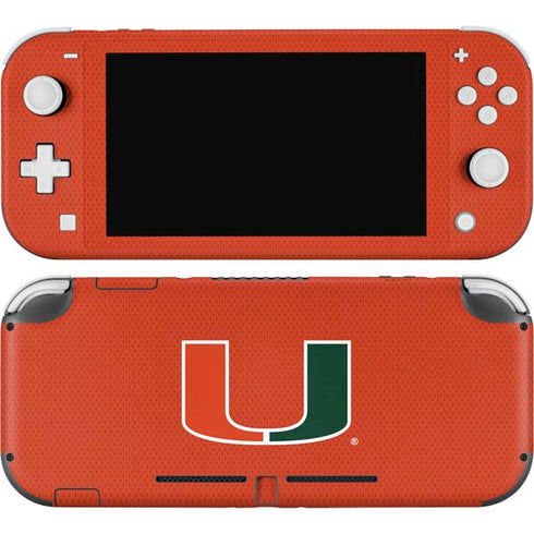 University of Miami Hurricanes Jersey Nintendo Switch Lite Skin