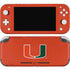 University of Miami Hurricanes Jersey Nintendo Switch Lite Skin