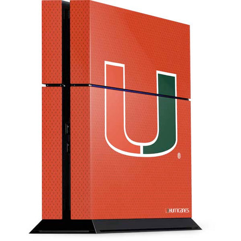 University of Miami Hurricanes Jersey PS4 Console Skin
