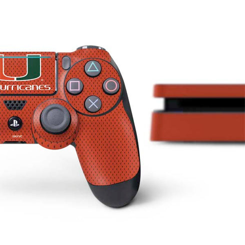 University of Miami Hurricanes Jersey PS4 Slim Bundle Skin