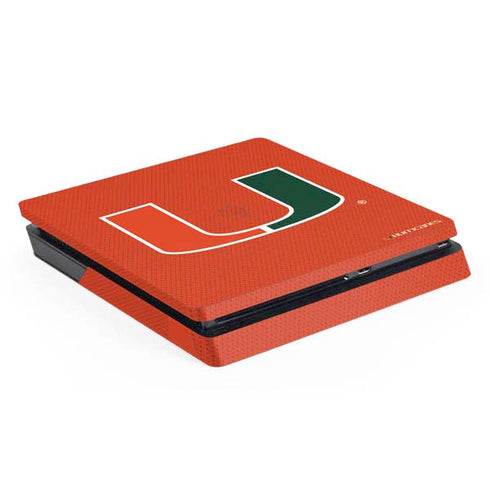University of Miami Hurricanes Jersey PS4 Slim Skin