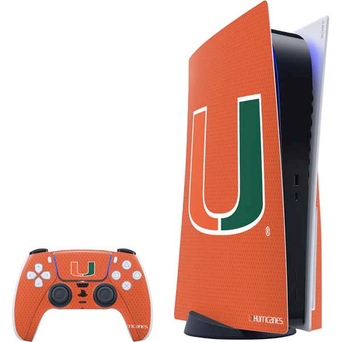 University of Miami Hurricanes Jersey PS5 Bundle Skin