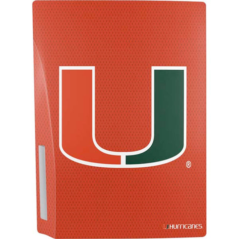 University of Miami Hurricanes Jersey PS5 Console Skin