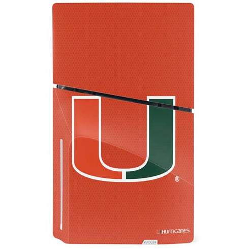 University of Miami Hurricanes Jersey PS5 Slim Disk Console Skin