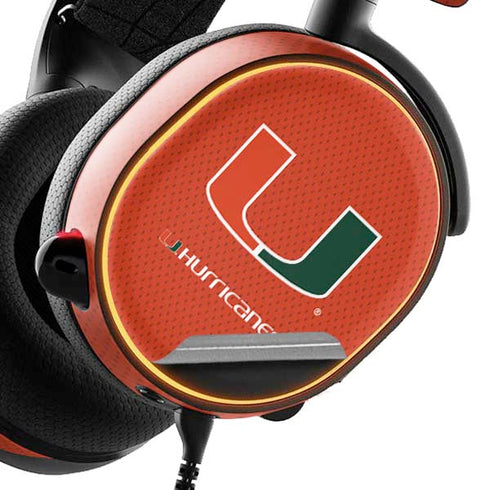 University of Miami Hurricanes Jersey SteelSeries Arctis 3 Skin