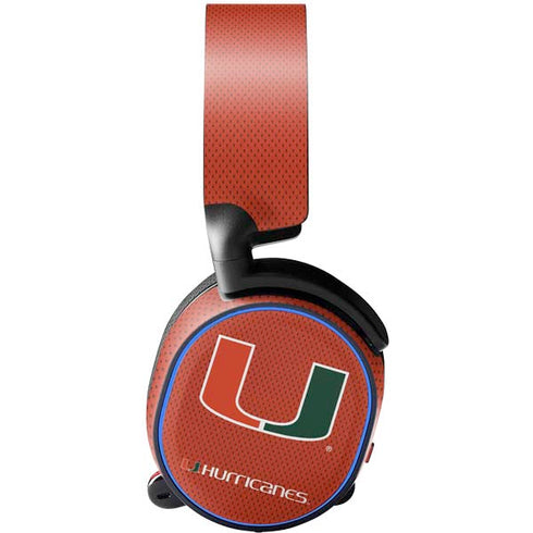 University of Miami Hurricanes Jersey SteelSeries Arctis 5 Skin