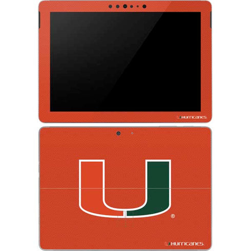 University of Miami Hurricanes Jersey Surface Go Skin
