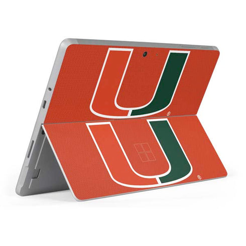 University of Miami Hurricanes Jersey Surface Go Skin
