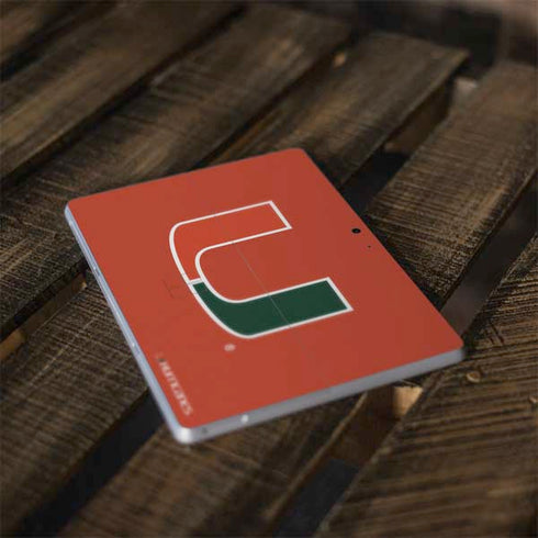 University of Miami Hurricanes Jersey Surface Go Skin