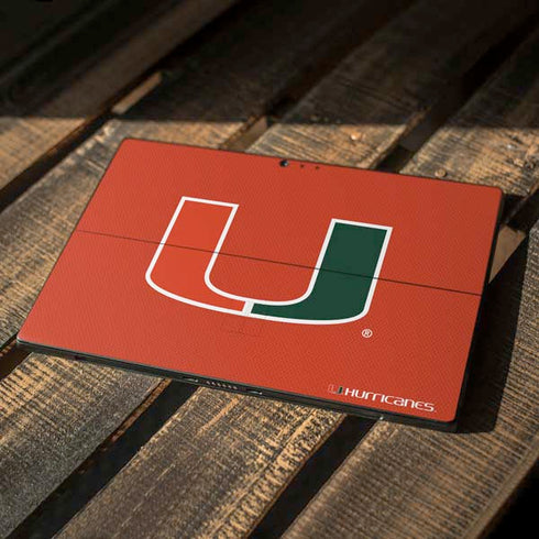 University of Miami Hurricanes Jersey Surface Pro 6 Skin