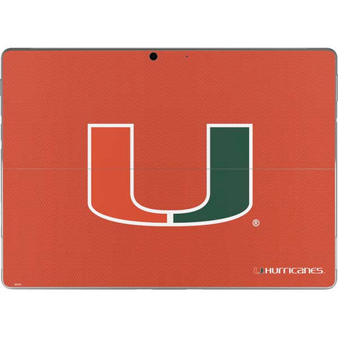 University of Miami Hurricanes Jersey Surface Pro 8 Skin