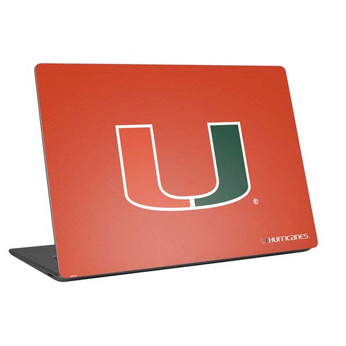 University of Miami Hurricanes Jersey Universal Laptop 12in (9.8 x 6.8in) Skin