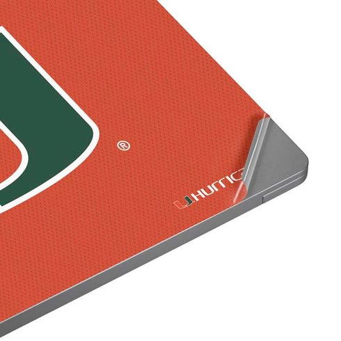 University of Miami Hurricanes Jersey Universal Laptop 12in (9.8 x 6.8in) Skin