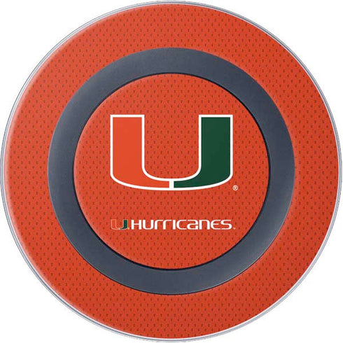 University of Miami Hurricanes Jersey Wireless Charger Skin