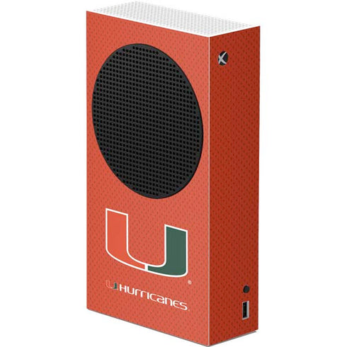 University of Miami Hurricanes Jersey Xbox Series S Console Skin