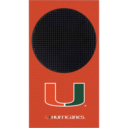 University of Miami Hurricanes Jersey Xbox Series S Console Skin