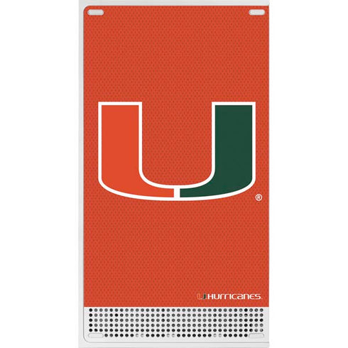 University of Miami Hurricanes Jersey Xbox Series S Console Skin