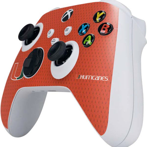 University of Miami Hurricanes Jersey Xbox Series S Controller Skin