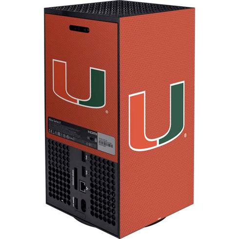 University of Miami Hurricanes Jersey Xbox Series X Bundle Skin