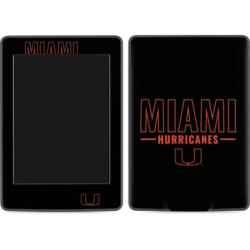 University of Miami Hurricanes Amazon Kindle Skin