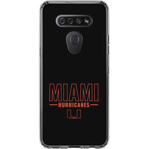 University of Miami Hurricanes LG K51/Q51 Clear Case
