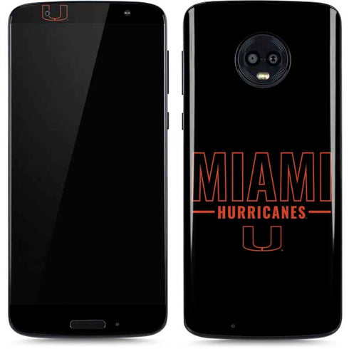 University of Miami Hurricanes Moto G6 Skin