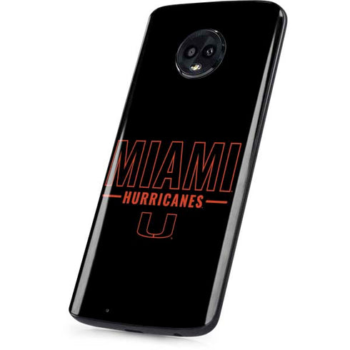 University of Miami Hurricanes Moto G6 Skin