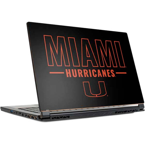 University of Miami Hurricanes MSI GS65 Stealth Laptop Skin