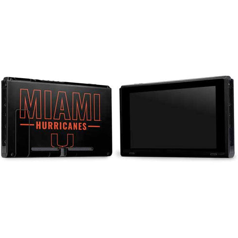 University of Miami Hurricanes Nintendo Switch Bundle Skin