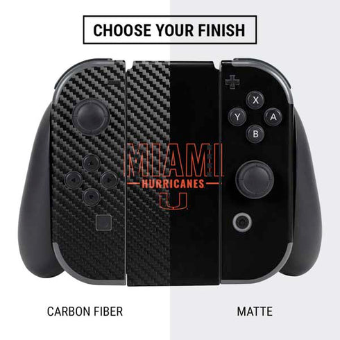 University of Miami Hurricanes Nintendo Switch Bundle Skin