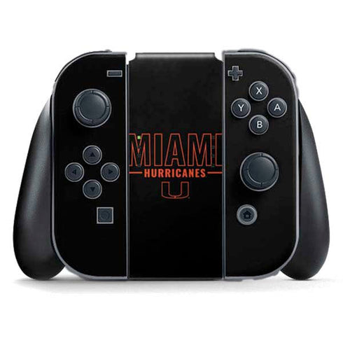 University of Miami Hurricanes Nintendo Switch (2017-2021) Joy-Con Controller Skin