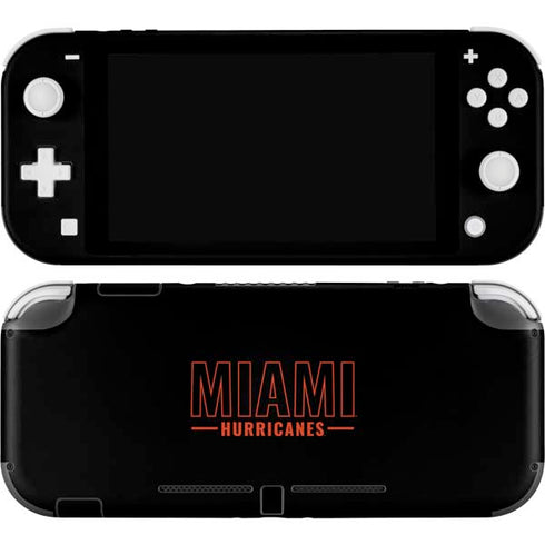 University of Miami Hurricanes Nintendo Switch Lite Skin