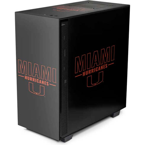 University of Miami Hurricanes NZXT H510 Compact ATX Mid-Tower Case Skin